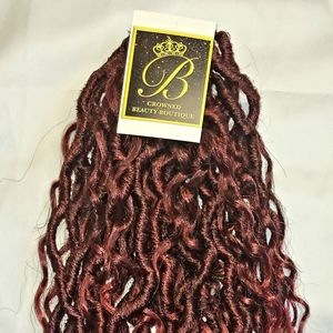 Riverloc Crichet Hair 18 in. TBurgundy Color